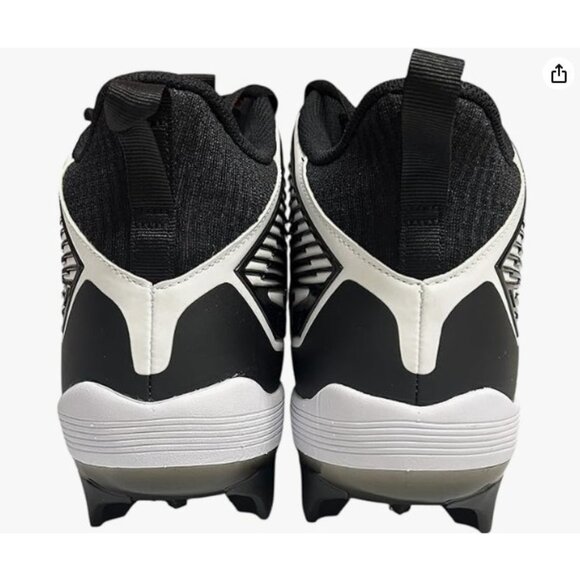 New! Size: 15 Men | Nike Alpha Menace Strong Football Cleats White/Black - Picture 10 of 16